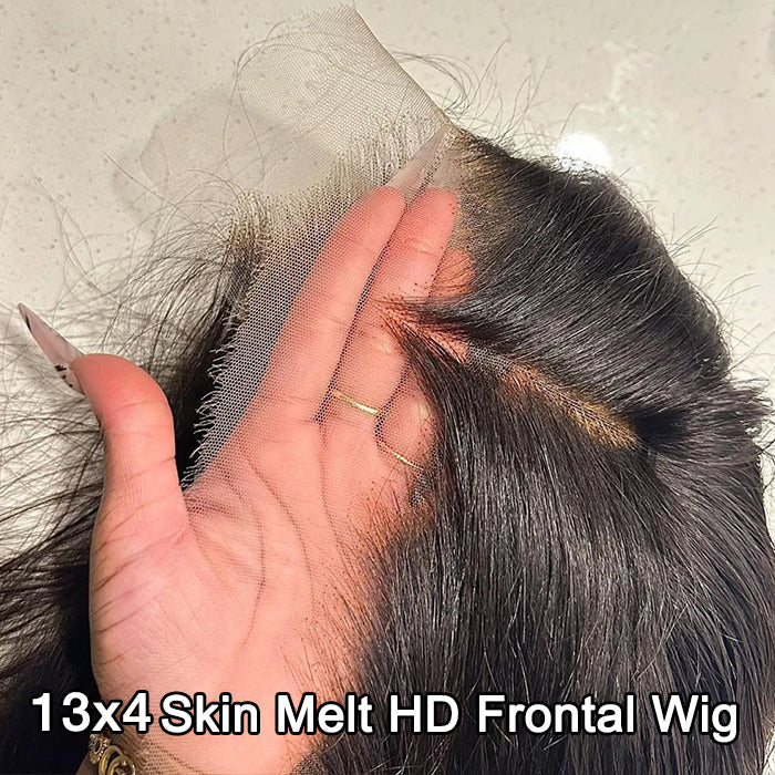 220% Density 13x4 HD Lace Ear-to-Ear Frontal Straight Wig Invisible Knots Realistic Hairline Large & Small Cap Size