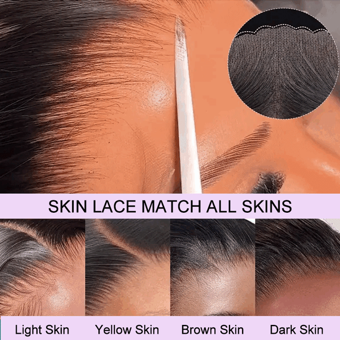 300% Density Kinky Curly Glueless Wigs Pre Plucked Hairline 13x4 HD Lace Front Human Hair Wigs