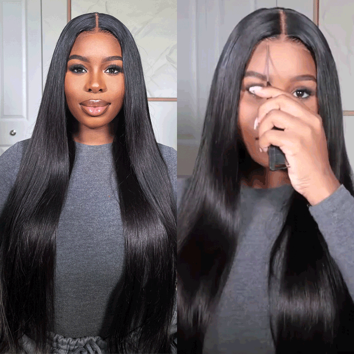 2Wigs = $189 | 8x5 Glueless Straight Wig + Body Wave Wig With Bangs