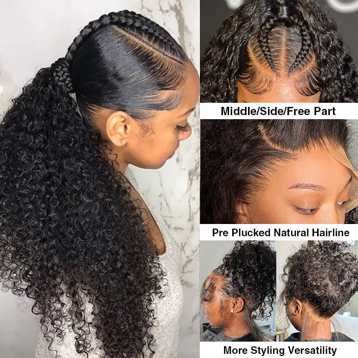 Hermosa Hair Full Lace Part Anywhere Body Wave / Straight / Curly Invisi-String Snug Fit HD Lace Human Hair Wigs