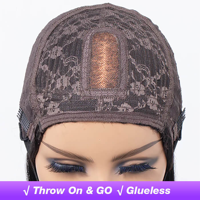 Human Hair Wig With Bangs Glueless Wigs 2X4 HD Lace Wigs With Bangs