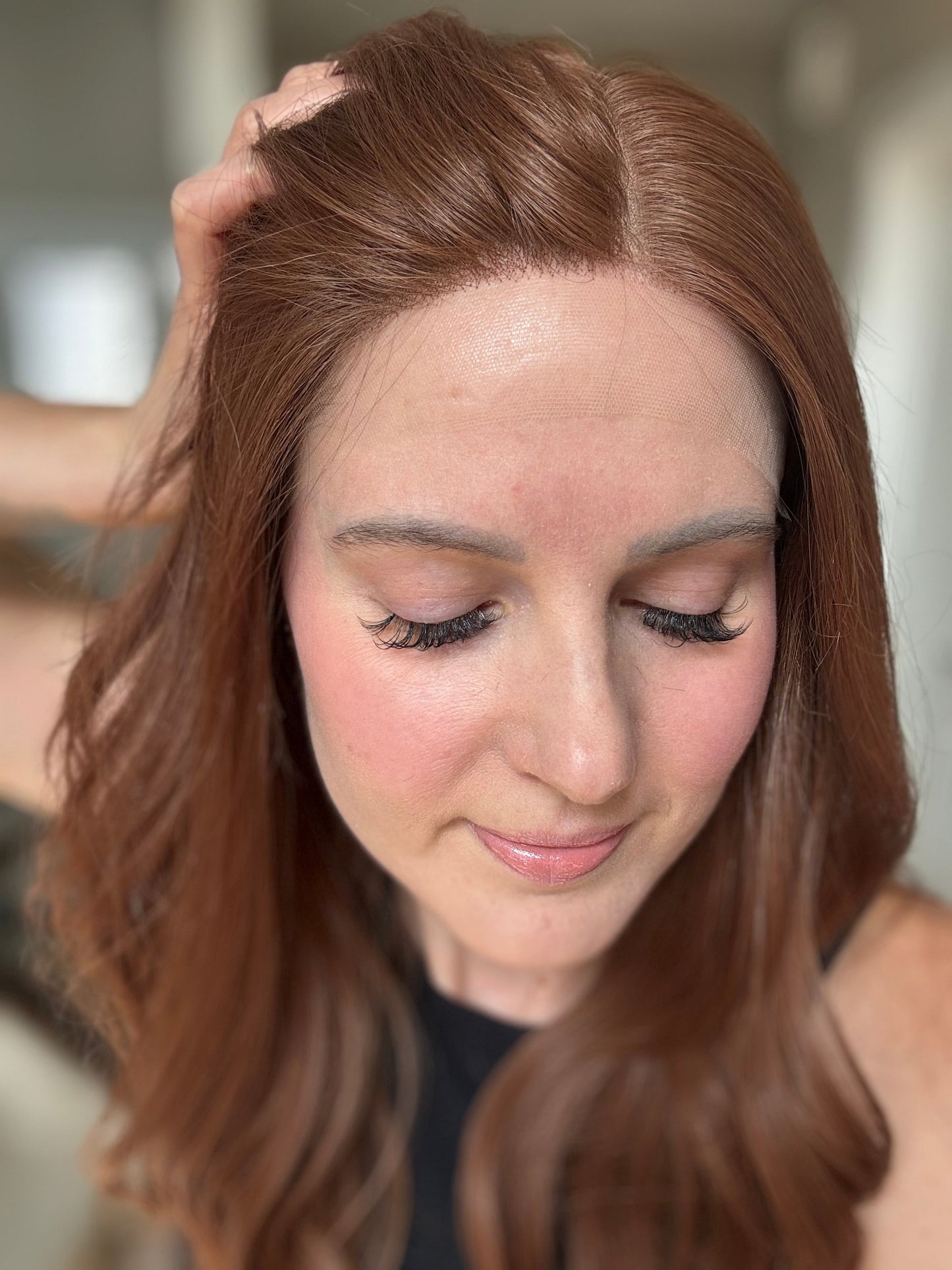 22" Autumn Comfort Cap Lace Top Wig (M)