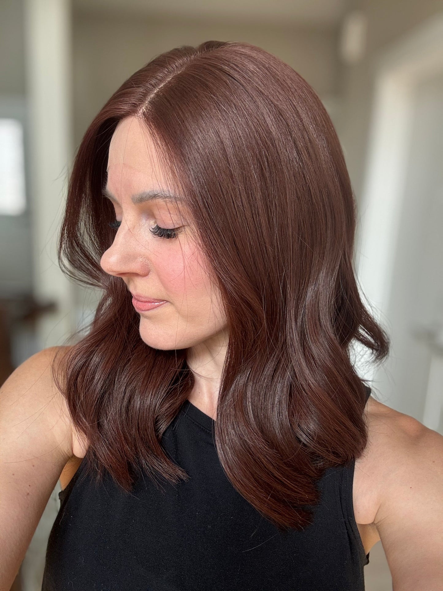 18" Scarlett LOB Comfort Cap Lace Top Wig (M)