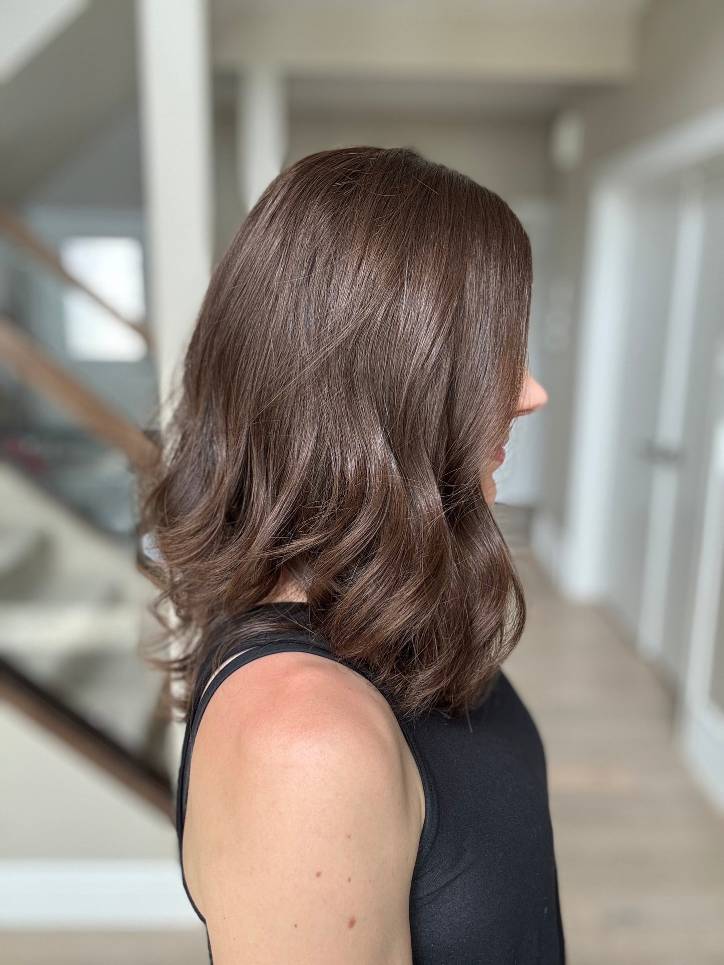 Euro Wig #14: 16" Medium Brown Luxury Cap (M)