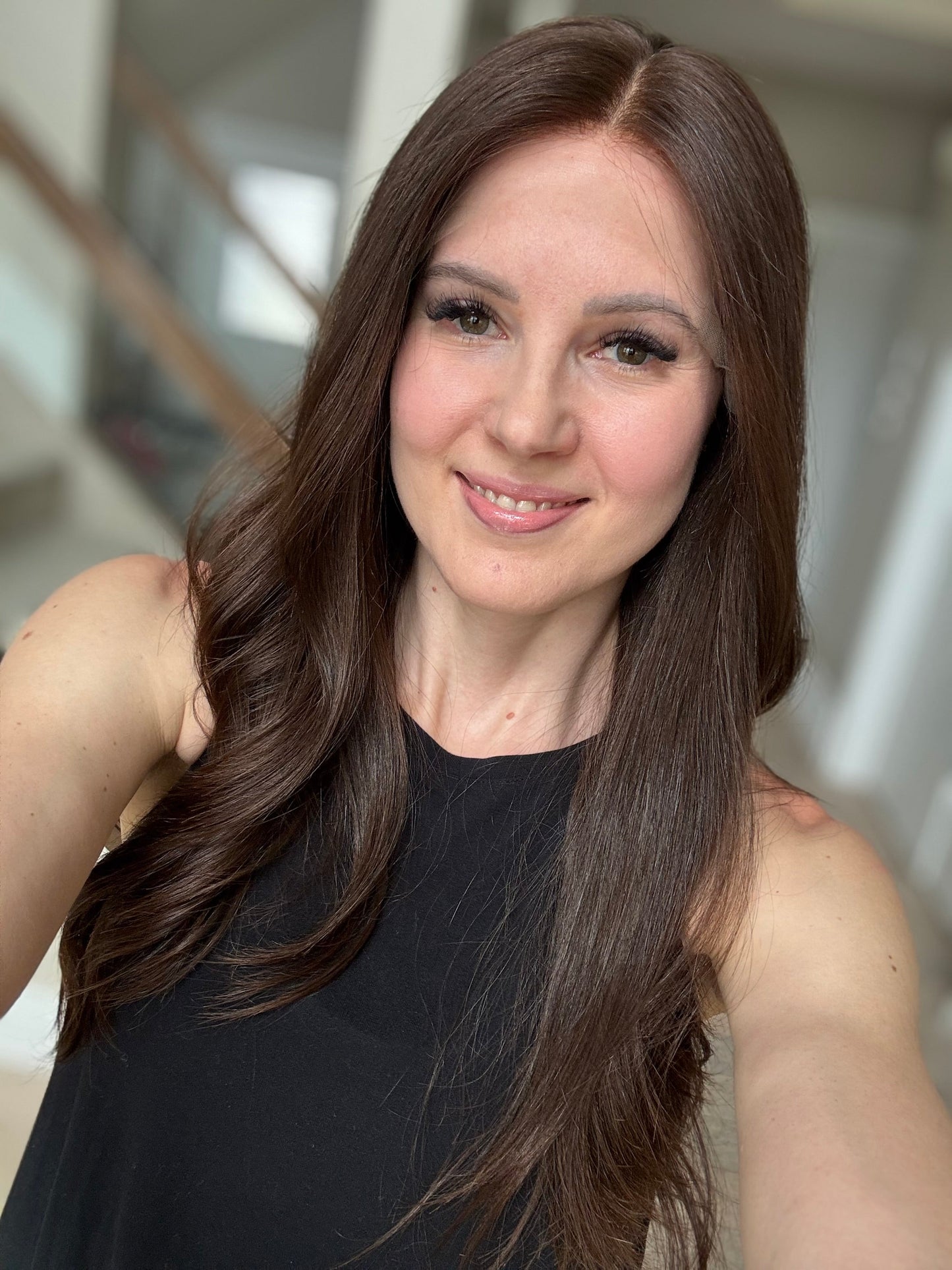 Euro Wig #12: 22" Medium Brown Luxury Cap (S)