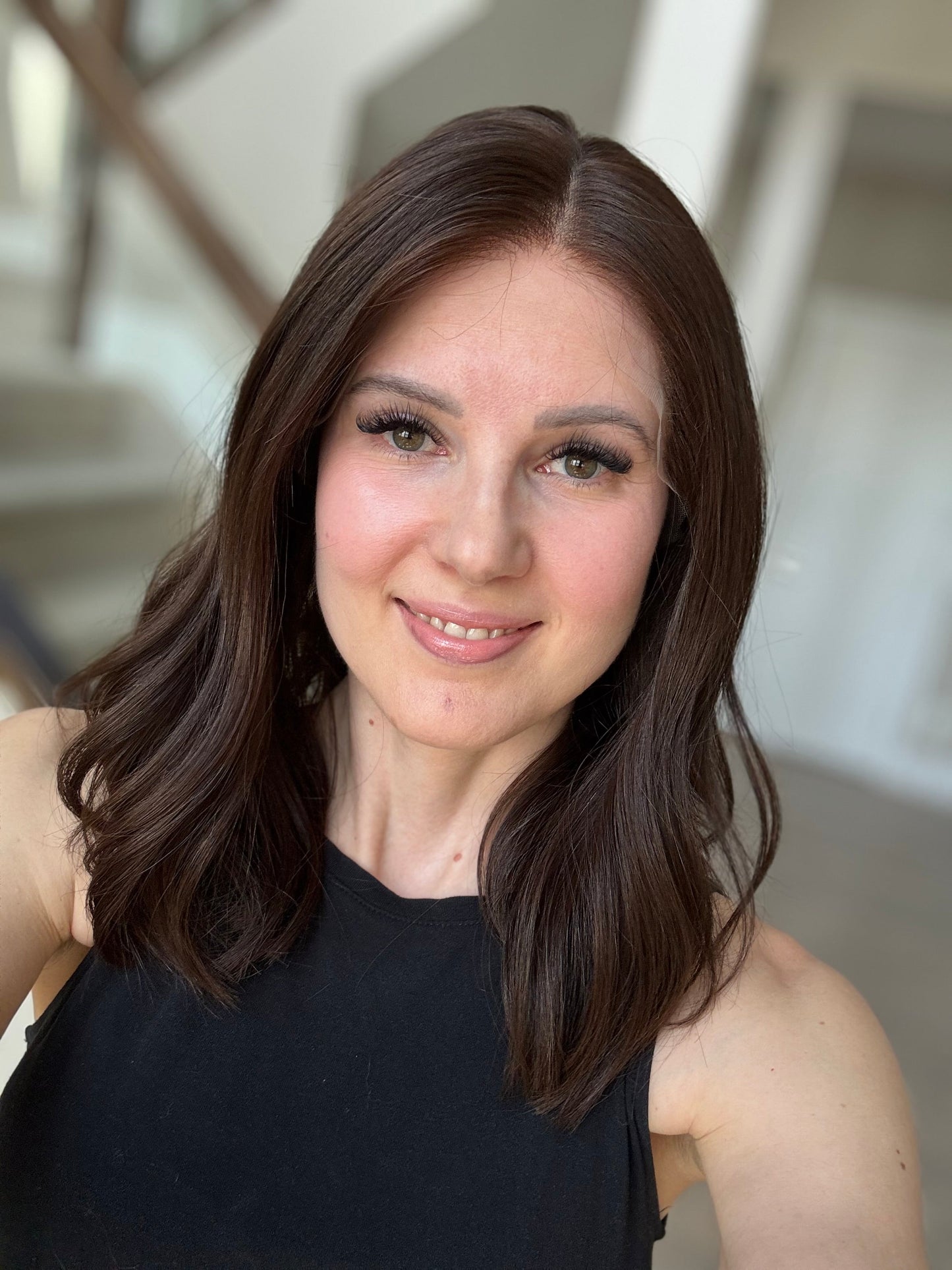 Euro Wig #9: 17" Dark Brown Luxury Cap (M)