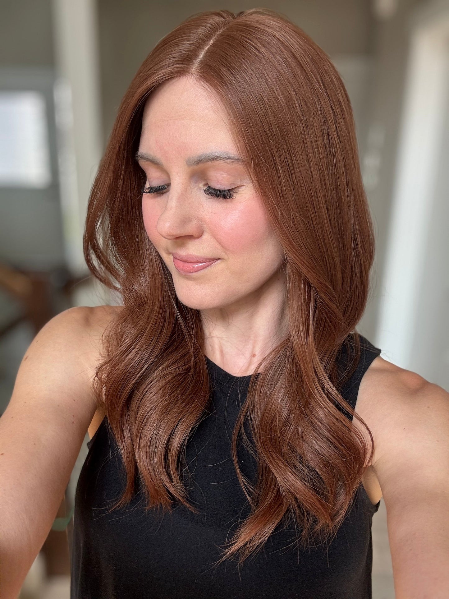 22" Autumn Comfort Cap Lace Top Wig (M)