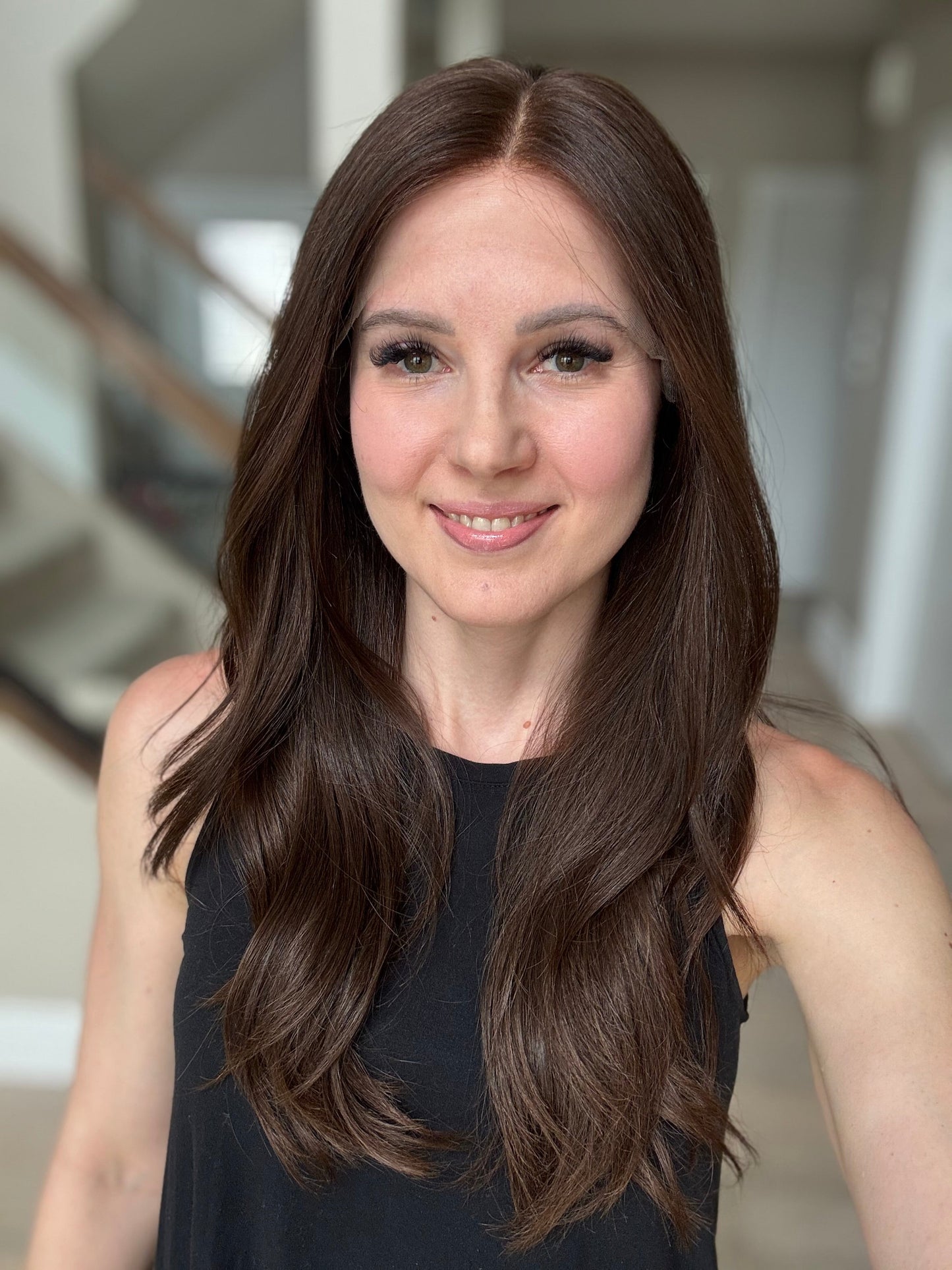 Euro Wig #12: 22" Medium Brown Luxury Cap (S)