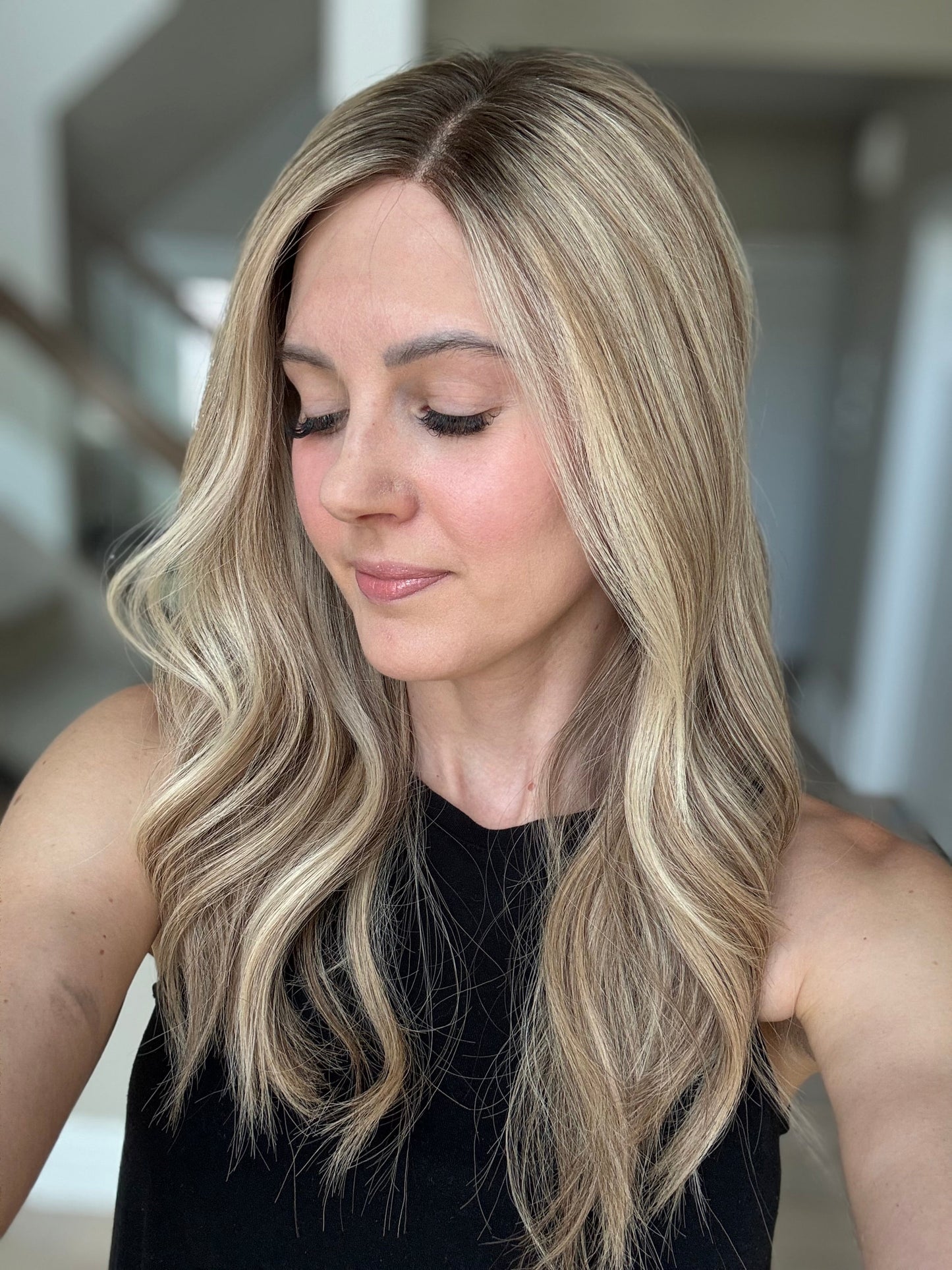 22" Olivia Comfort Cap Lace Top Wig (M) (FINAL SALE)