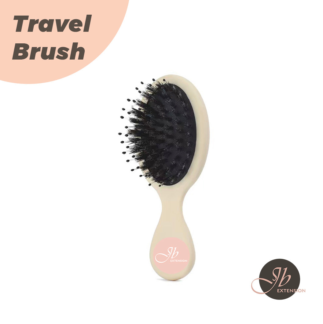 JBextension Travel Brush 1 Pcs Wet Brush Detangling Brush, Mini Detangler Brush - Wet & Dry Tangle-Free Hair Brush for Women & Men - No Tangle Soft & Flexible Bristles for Straight, Curly, & Thick Hair