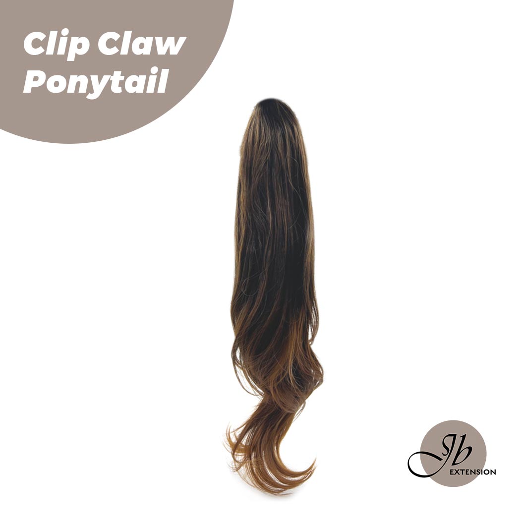 JBEXTENSION 25 Inch Clip Claw in Curly Ponytail Extension for thinning hair 160g