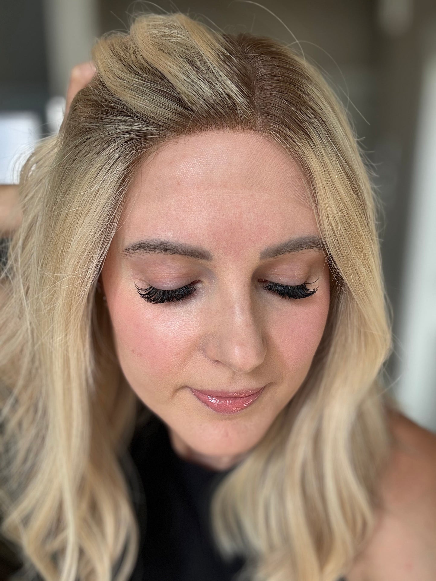 18" Cara LOB Comfort Cap Lace Top Wig (M)