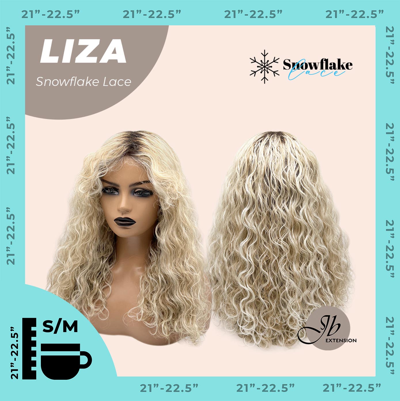 [PRE-ORDER] Get the Influencer Look with Deep Curly Blonde  LIZA SNOWFLAKE