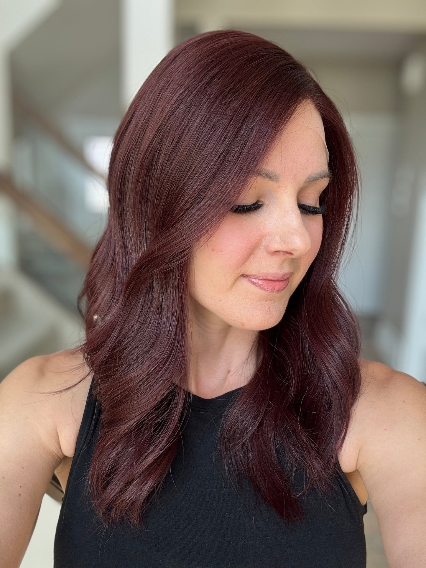 20" Violet Comfort Cap Lace Top Wig (XS)