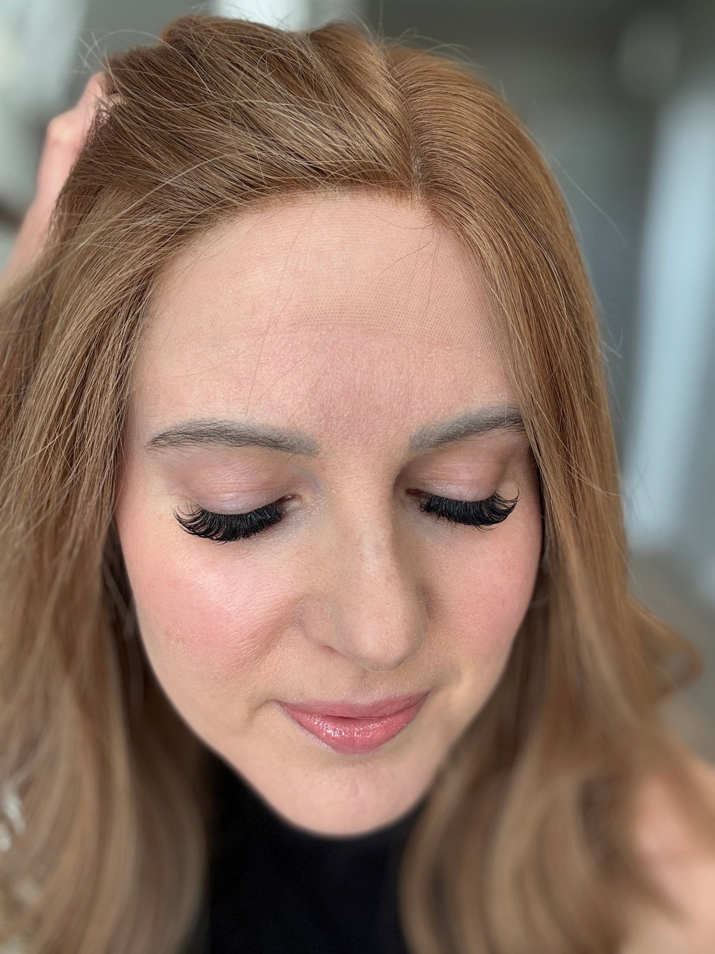 18" Monika LOB Comfort Cap Lace Top Wig (S) (FINAL SALE)