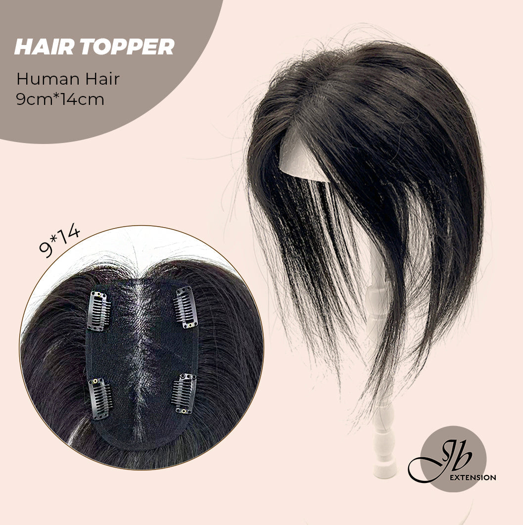 JBEXTENSION 10 Inches Natural Black Brown HUMAN HAIR TOPPER 9*14
