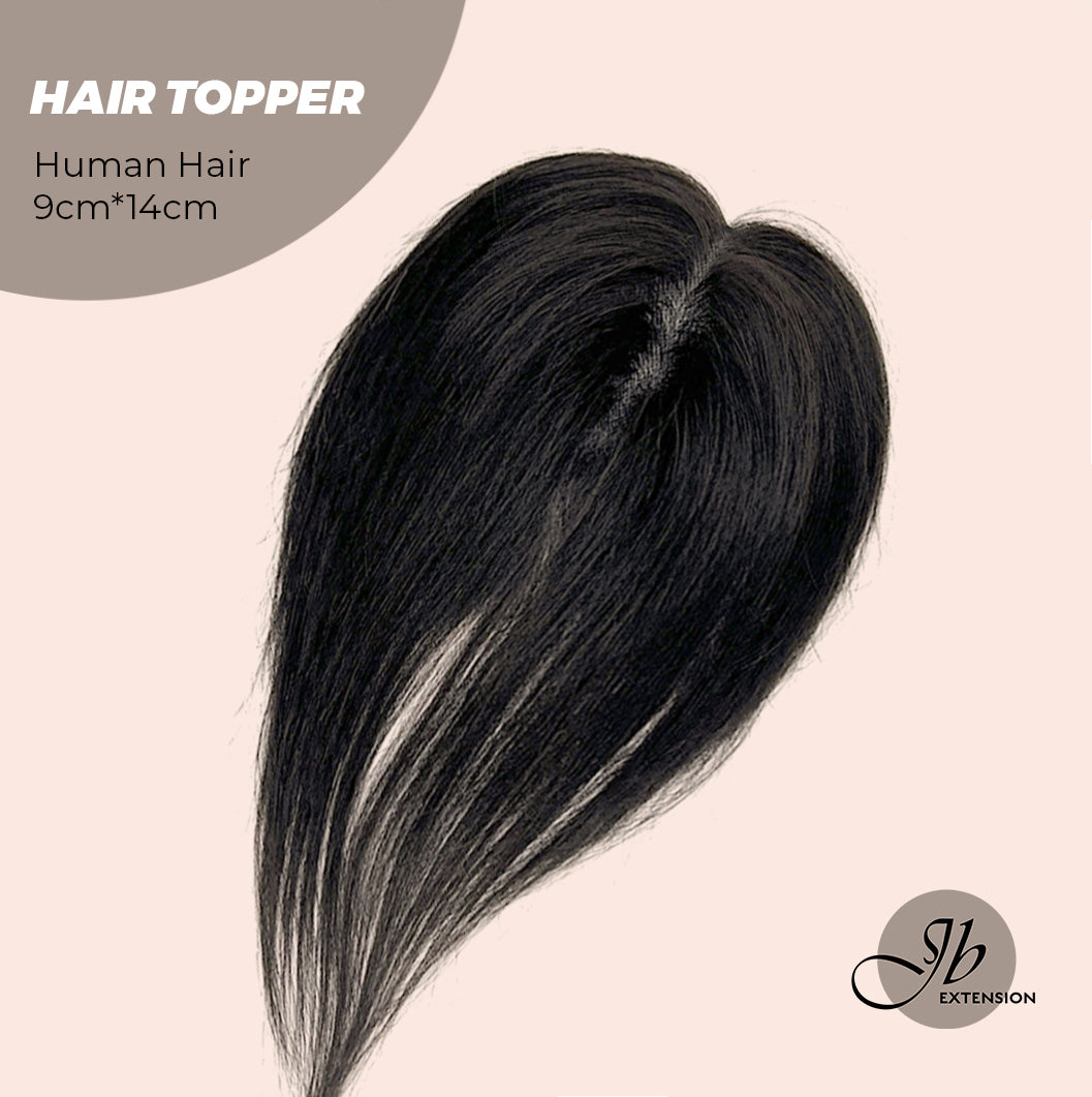 JBEXTENSION 10 Inches Natural Black Brown HUMAN HAIR TOPPER 9*14