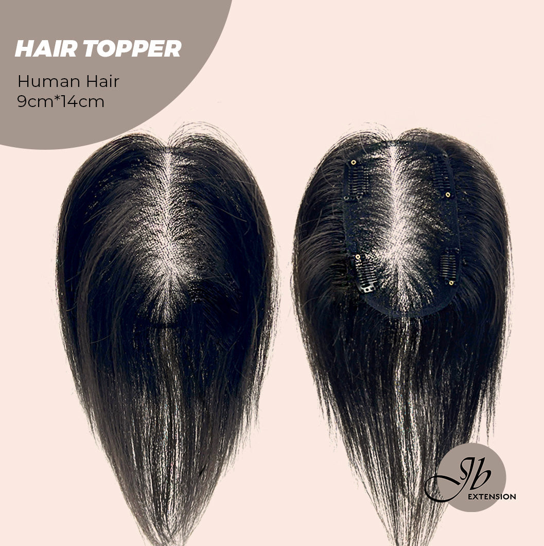 JBEXTENSION 10 Inches Natural Black Brown HUMAN HAIR TOPPER 9*14