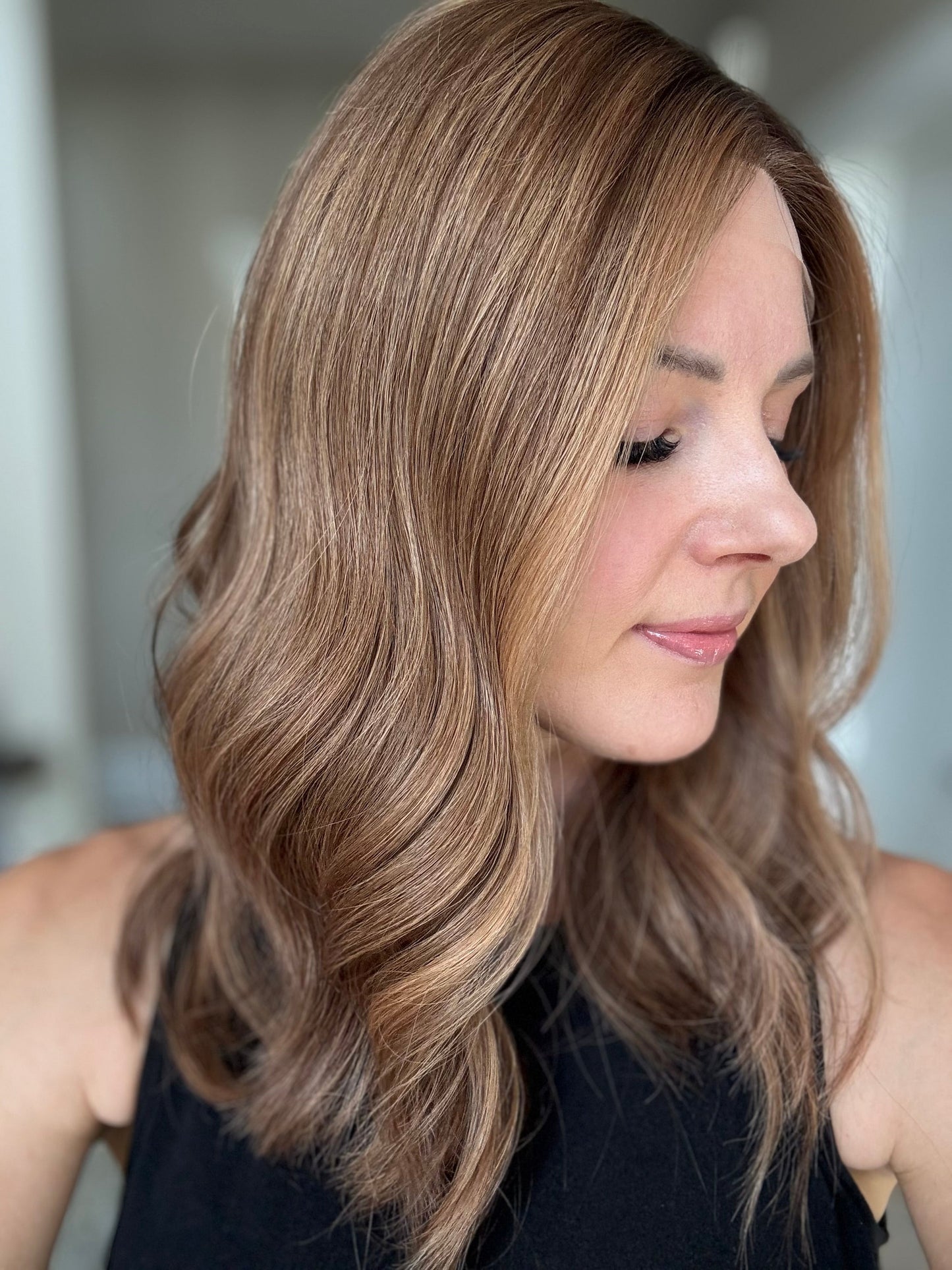 18" Elana LOB Comfort Cap Lace Top Wig (M) (FINAL SALE)