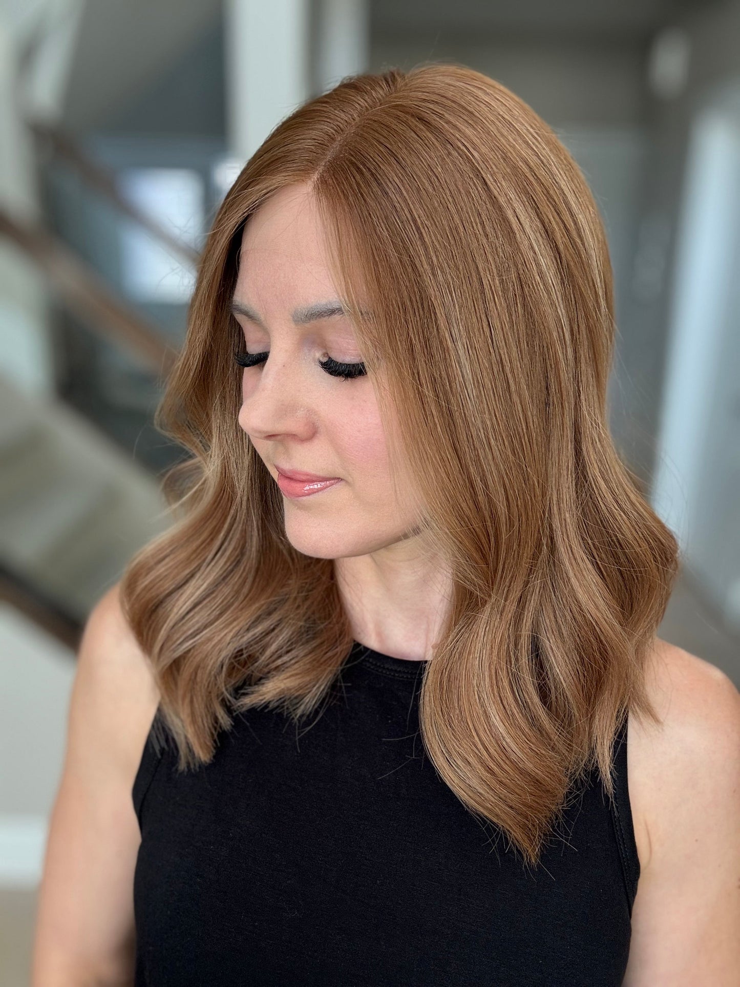 18" Monika LOB Comfort Cap Lace Top Wig (S) (FINAL SALE)