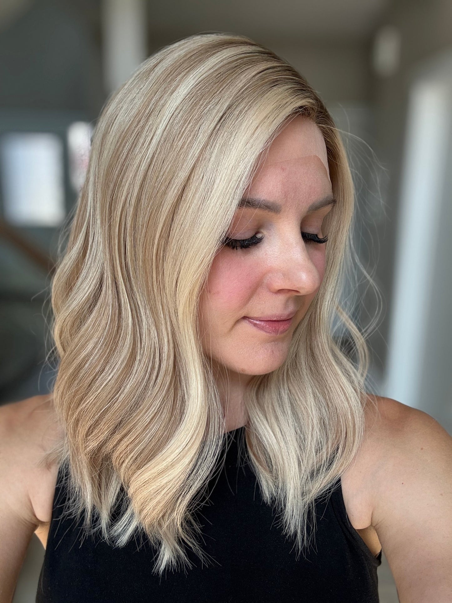 18" Katie LOB Comfort Cap Lace Top Wig (M) (FINAL SALE)