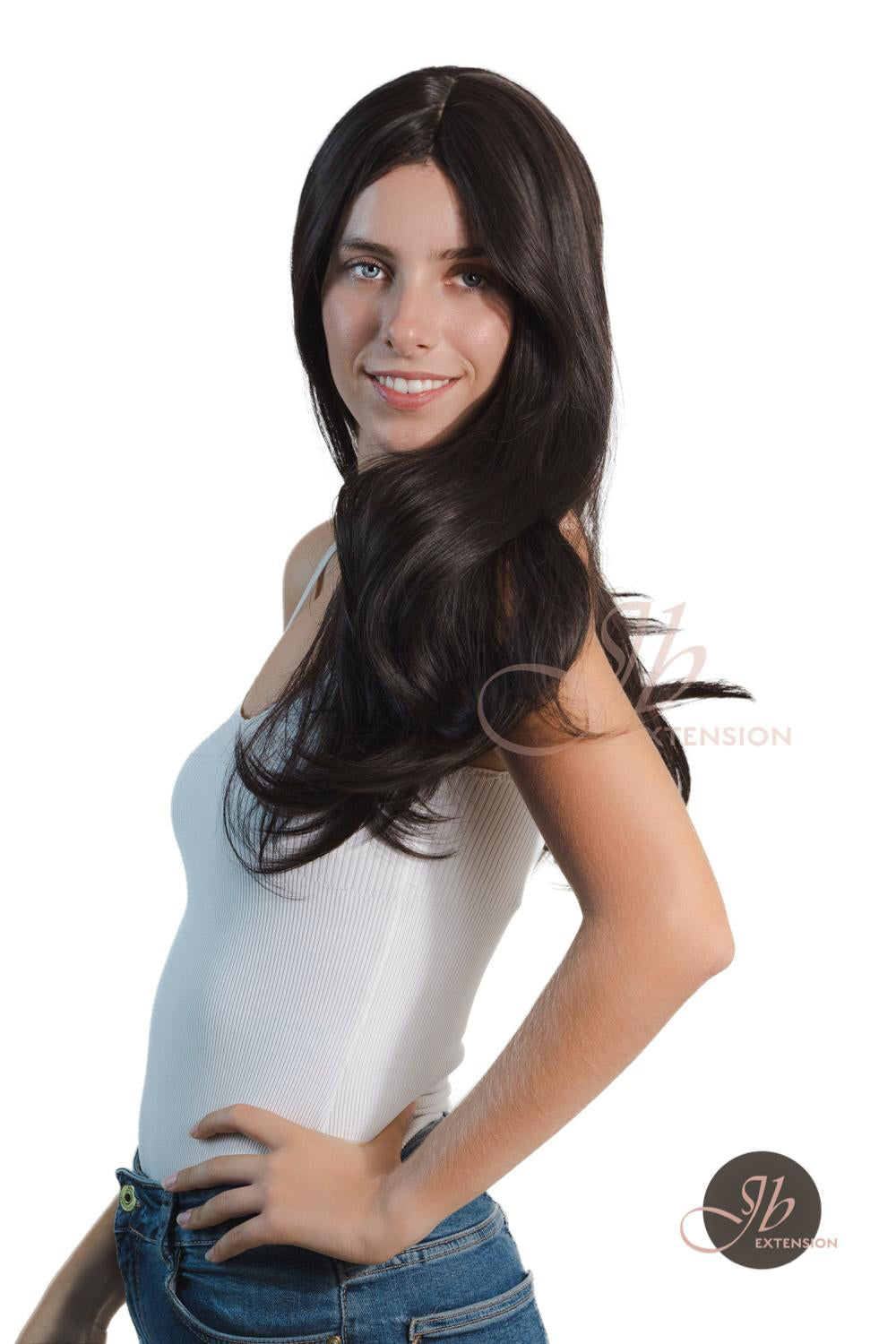 JBEXTENSION 26 Inches Soft Black Curly Wig MELANIE