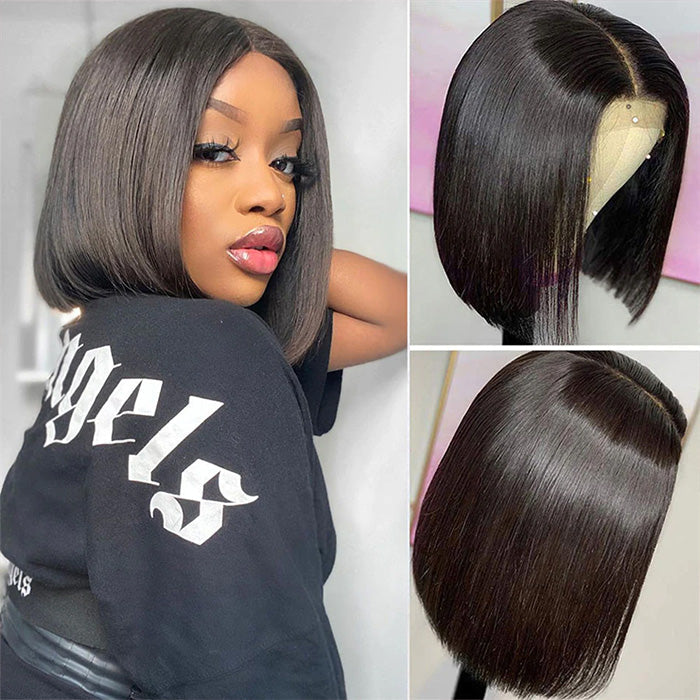 2 Wigs Set | 5x5 HD Lace Bob Wig Pre Plucked & Bleached Glueless Human Hair Wig