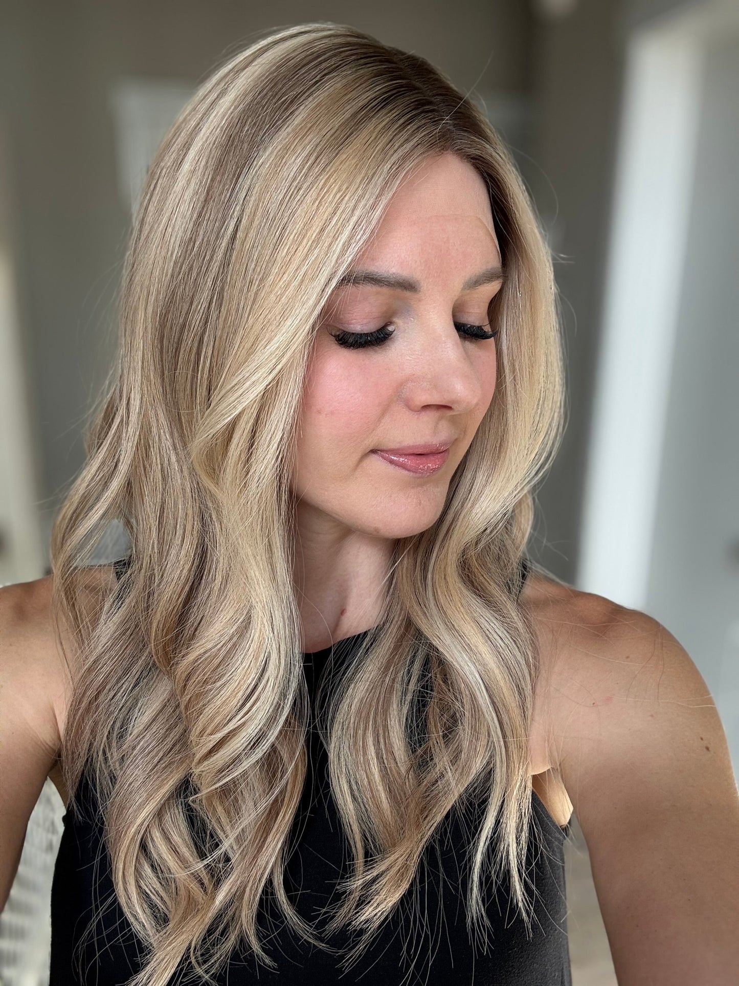 22" Olivia Comfort Cap Lace Top Wig (M)