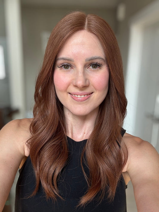 22" Autumn Comfort Cap Lace Top Wig (XS)