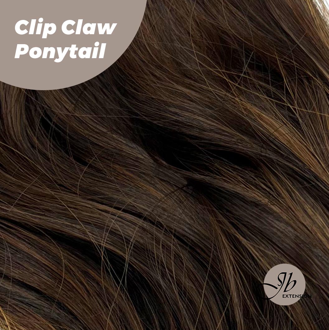 JBEXTENSION 25 Inch Clip Claw in Curly Ponytail Extension for thinning hair 160g