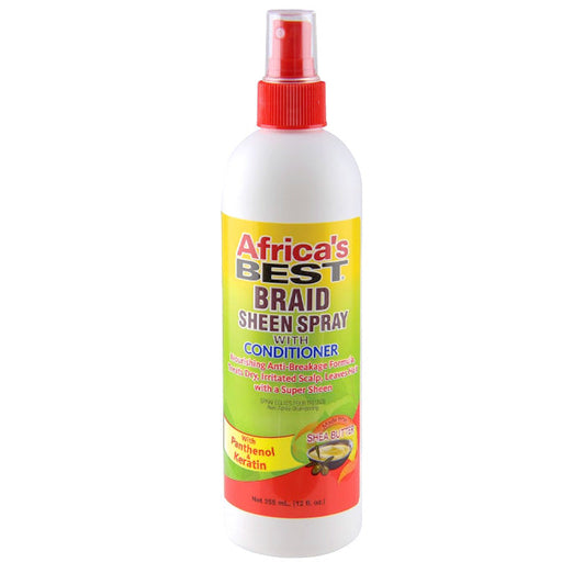 Africa's Best BRAID SHEEN SPRAY with Conditioner 12 oz