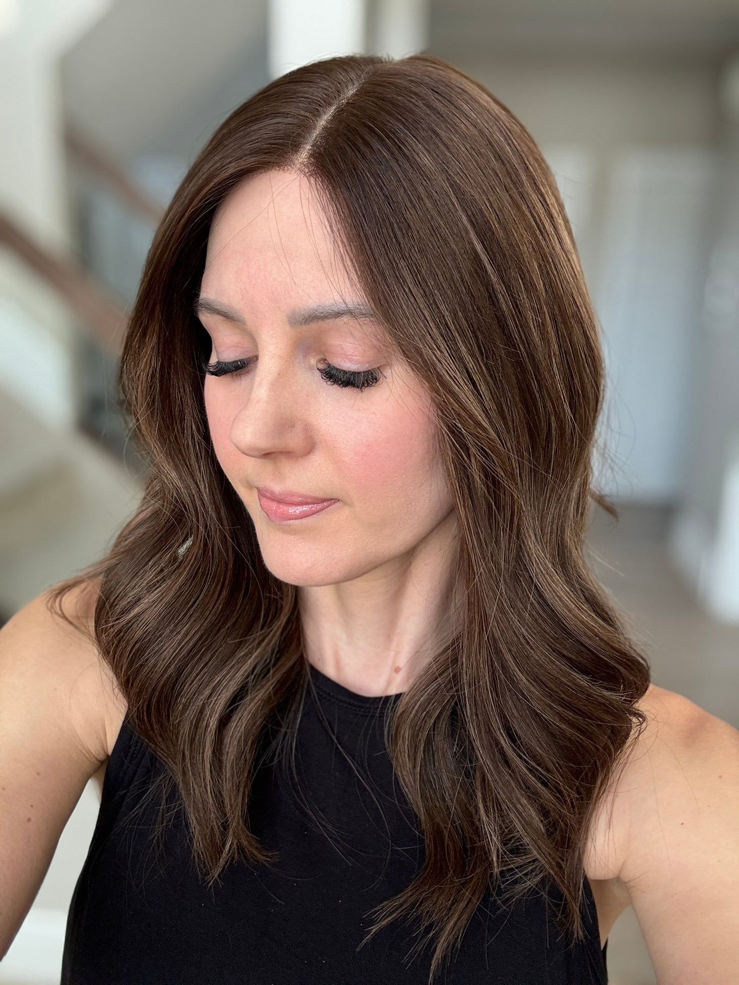 20" Mia Comfort Cap Lace Top Wig (XS) with added Bang Cut (FINAL SALE)