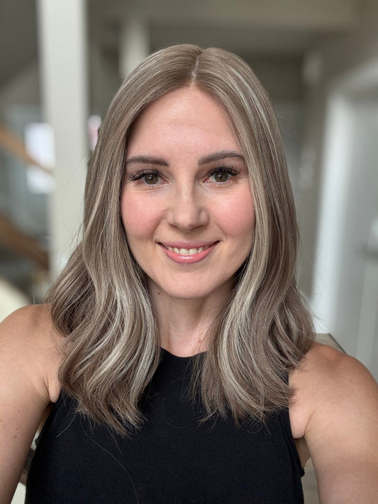 18" Jocelyn LOB Comfort Cap Silk Top Wig (S)