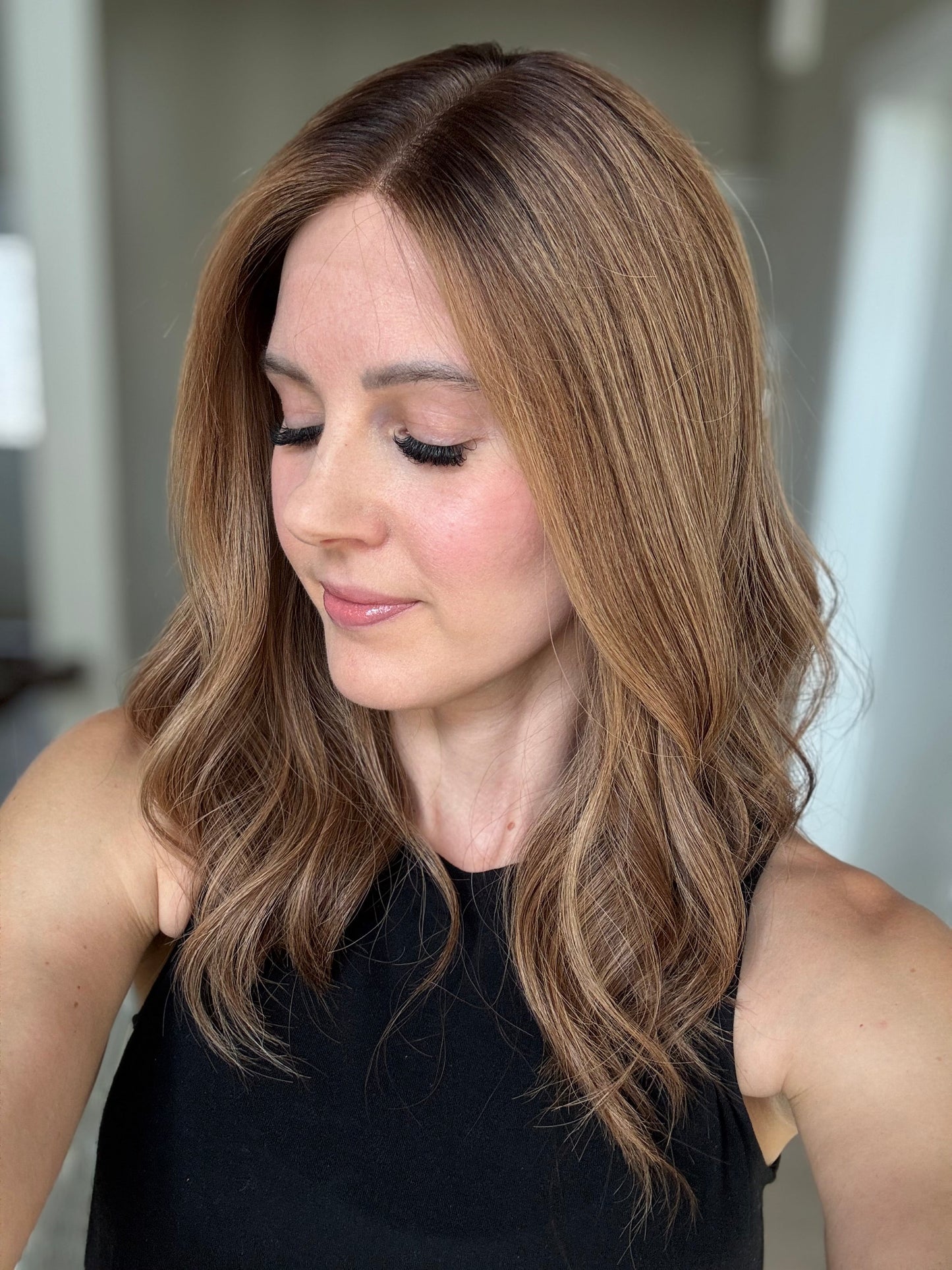 18" Elana LOB Comfort Cap Lace Top Wig (M) (FINAL SALE)