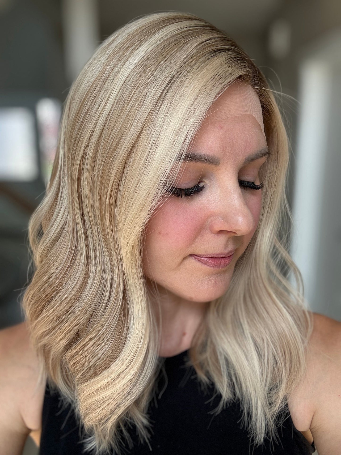 18" Katie LOB Comfort Cap Lace Top Wig (M) (FINAL SALE)