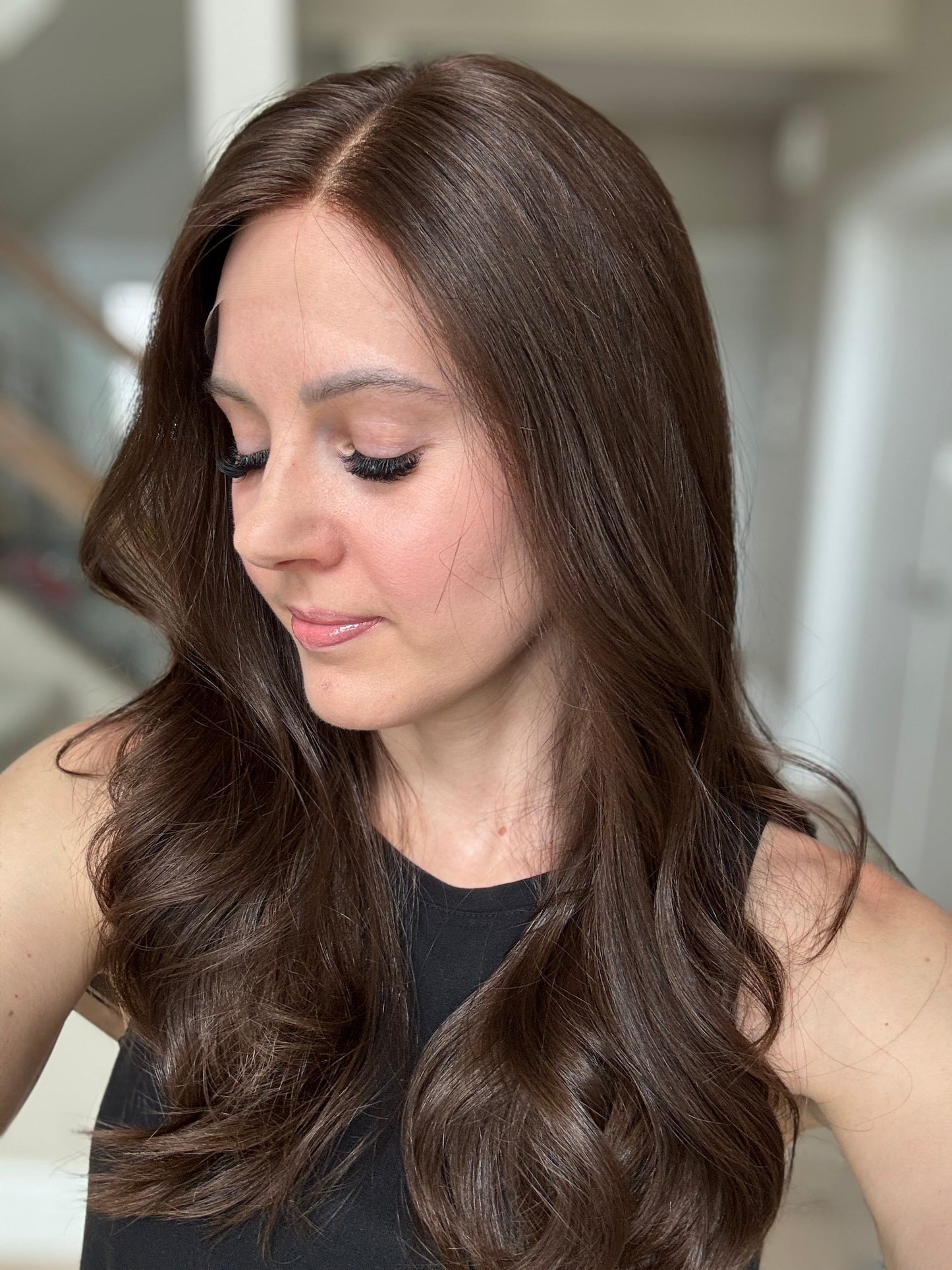 Euro Wig #13: 20" Medium Brown Luxury Cap (S)