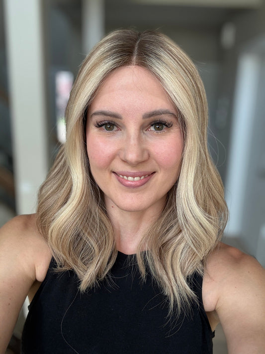 18" Olivia LOB Comfort Cap Lace Top Wig (S) (FINAL SALE)