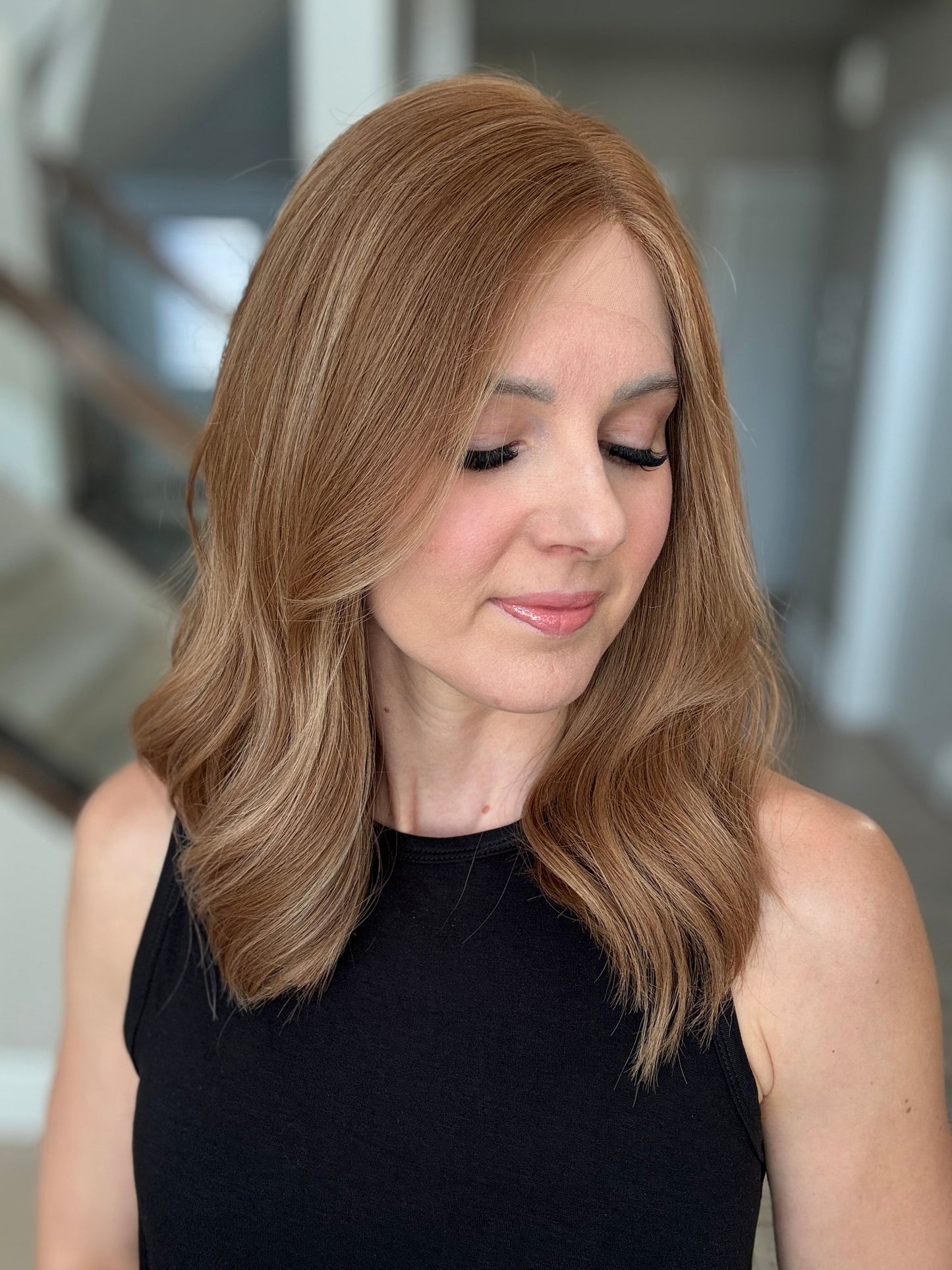 18" Monika LOB Comfort Cap Lace Top Wig (S) (FINAL SALE)