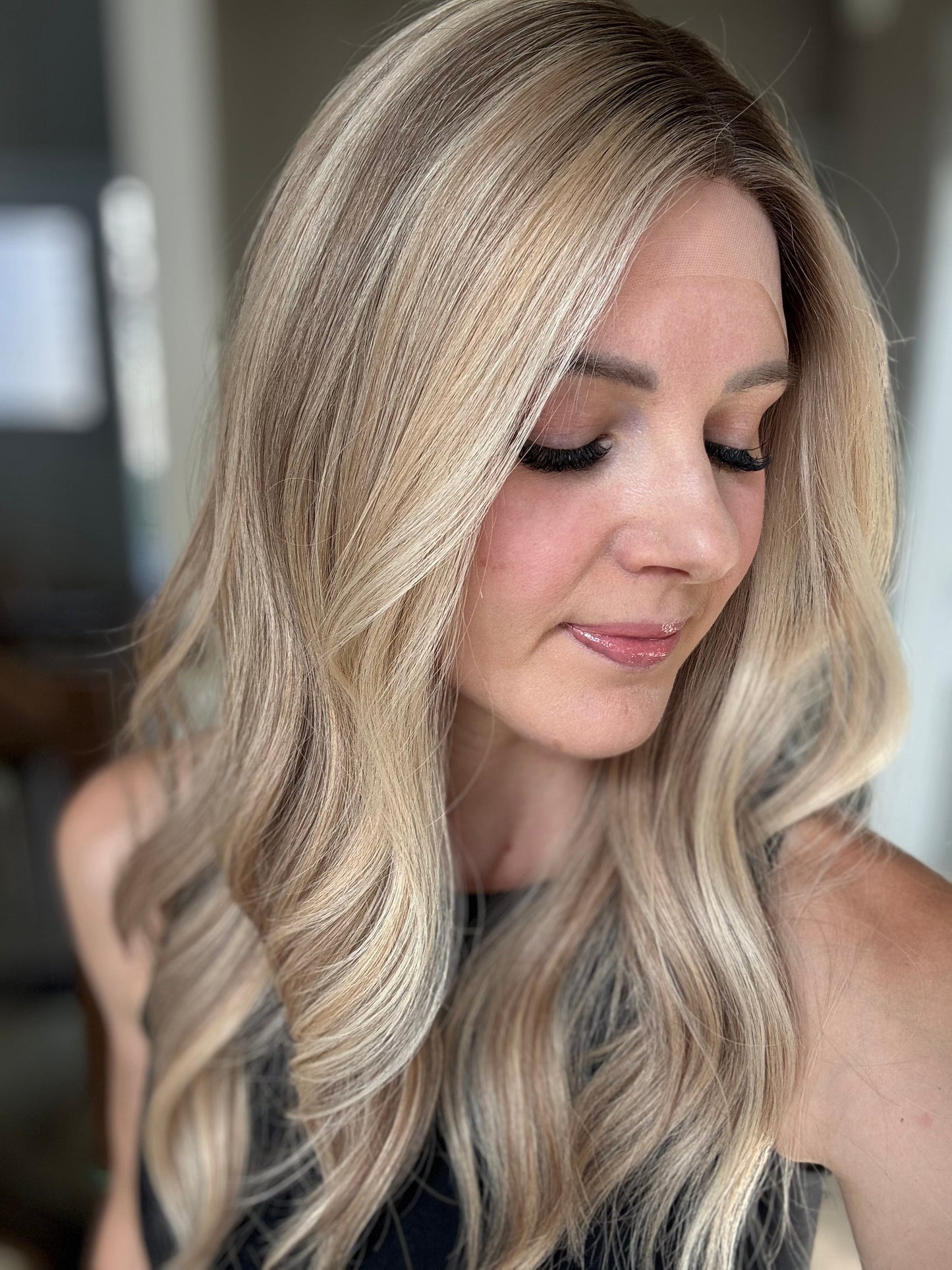 22" Olivia Comfort Cap Lace Top Wig (M)