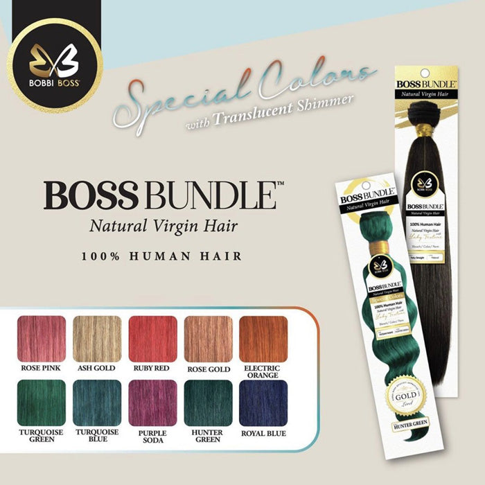 Bobbi Boss Bundle 100% Natural Virgin Hair Gold Level Weave - OCEAN WAVE 10-18"