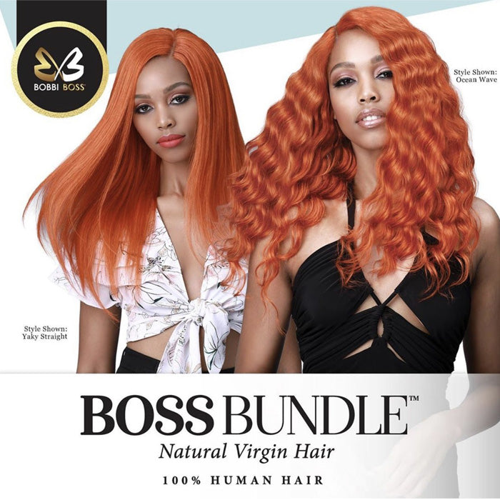 Bobbi Boss Bundle 100% Natural Virgin Hair Gold Level Weave - YAKY STRAIGHT 10-22"