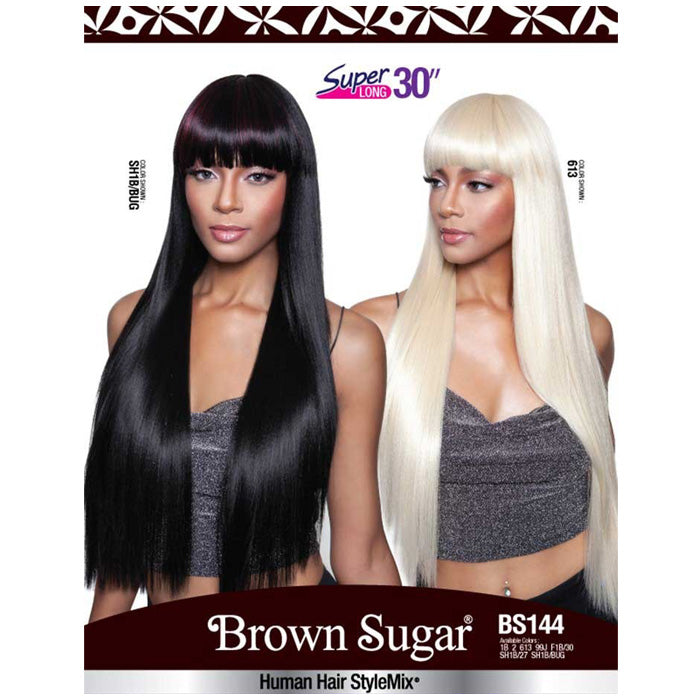 Mane Brown Sugar Human Hair Blend Full Wig - BS144