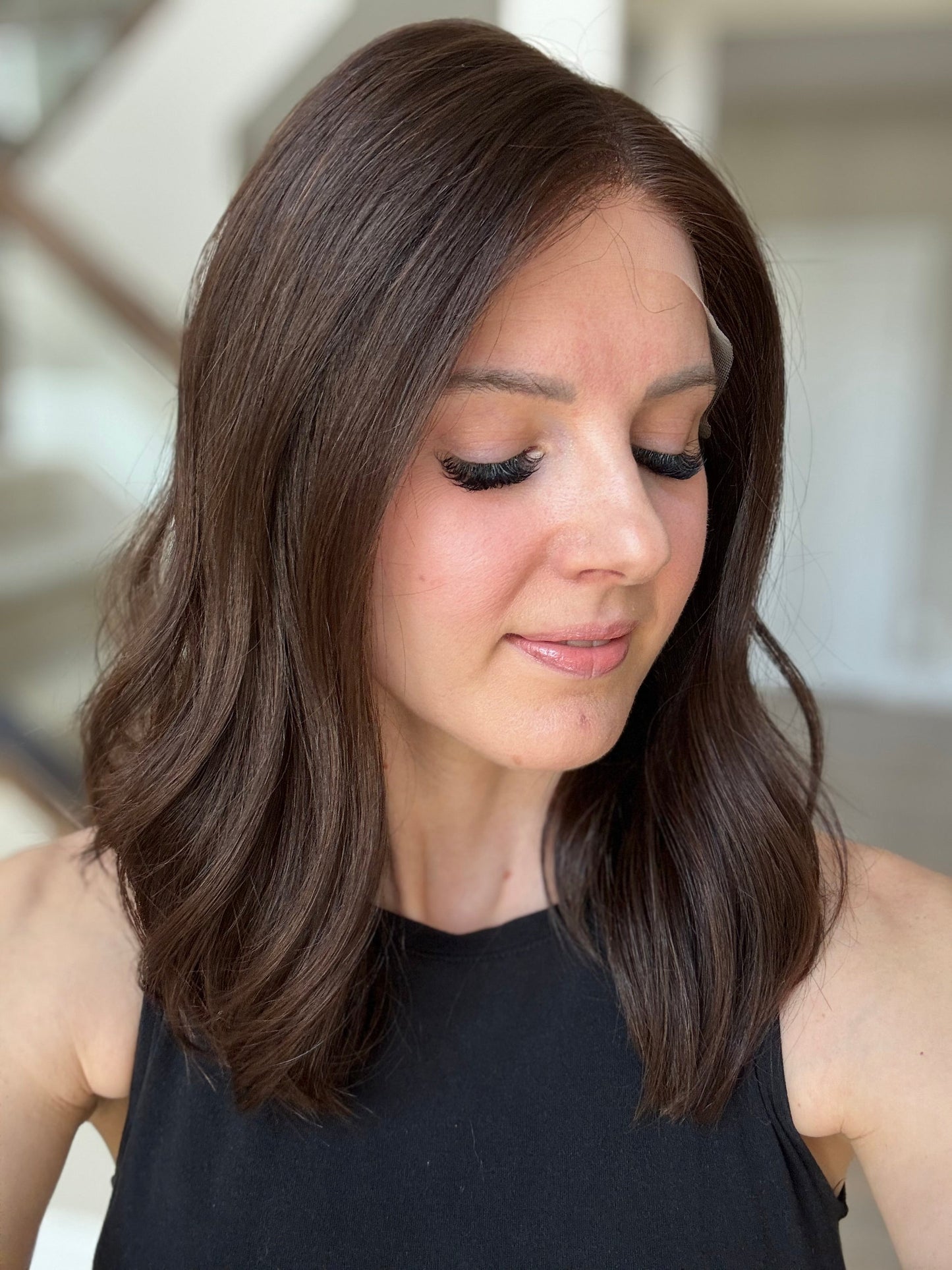 Euro Wig #9: 17" Dark Brown Luxury Cap (M)