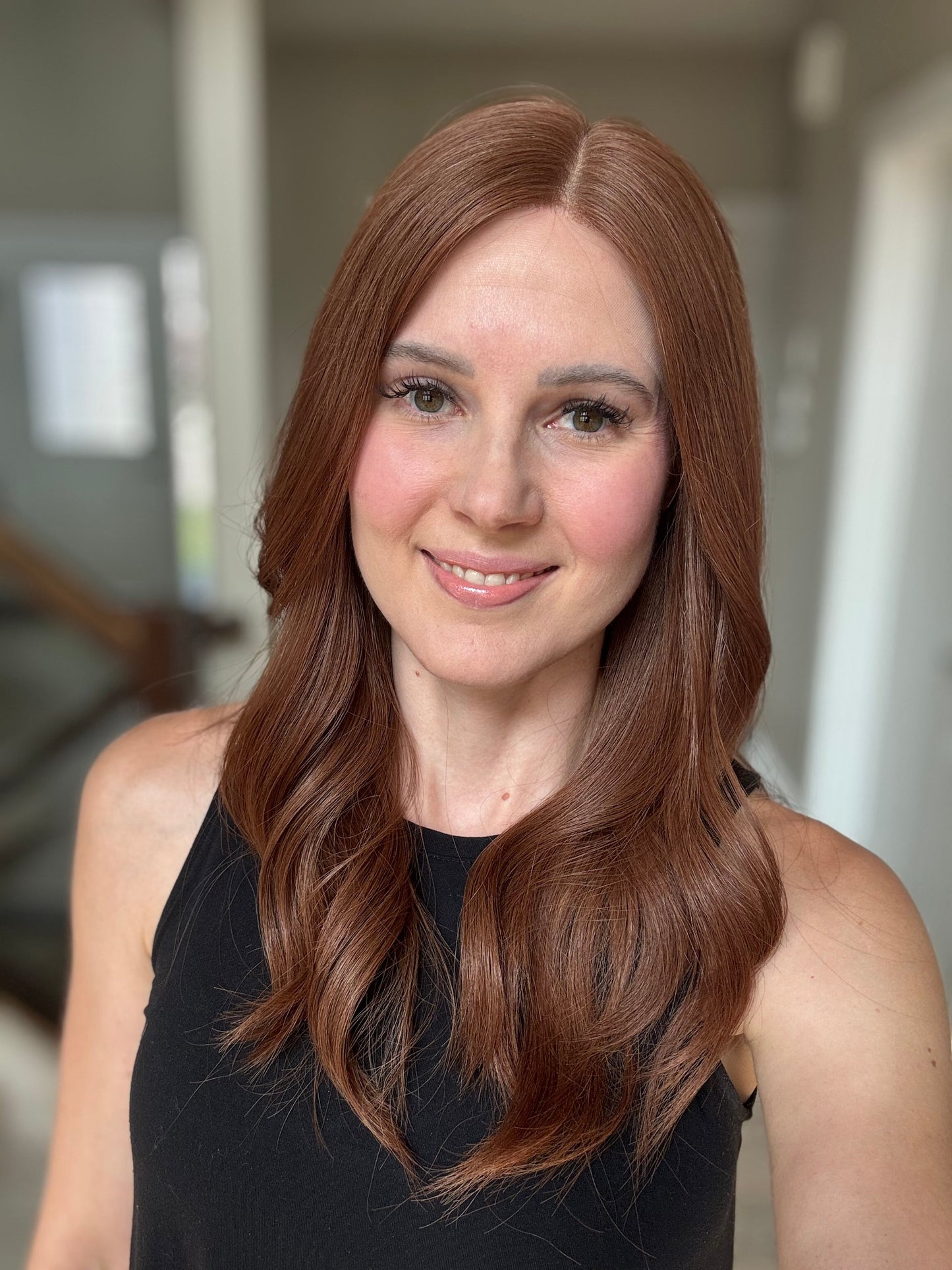 22" Autumn Comfort Cap Lace Top Wig (XS)