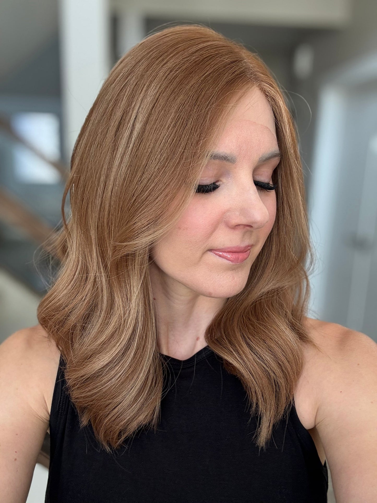 18" Monika LOB Comfort Cap Lace Top Wig (S) (FINAL SALE)