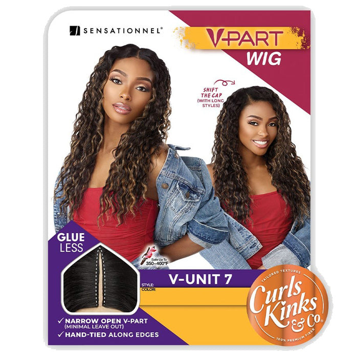 Sensationnel Curls Kinks Glueless V-Part Wig - V-UNIT 7
