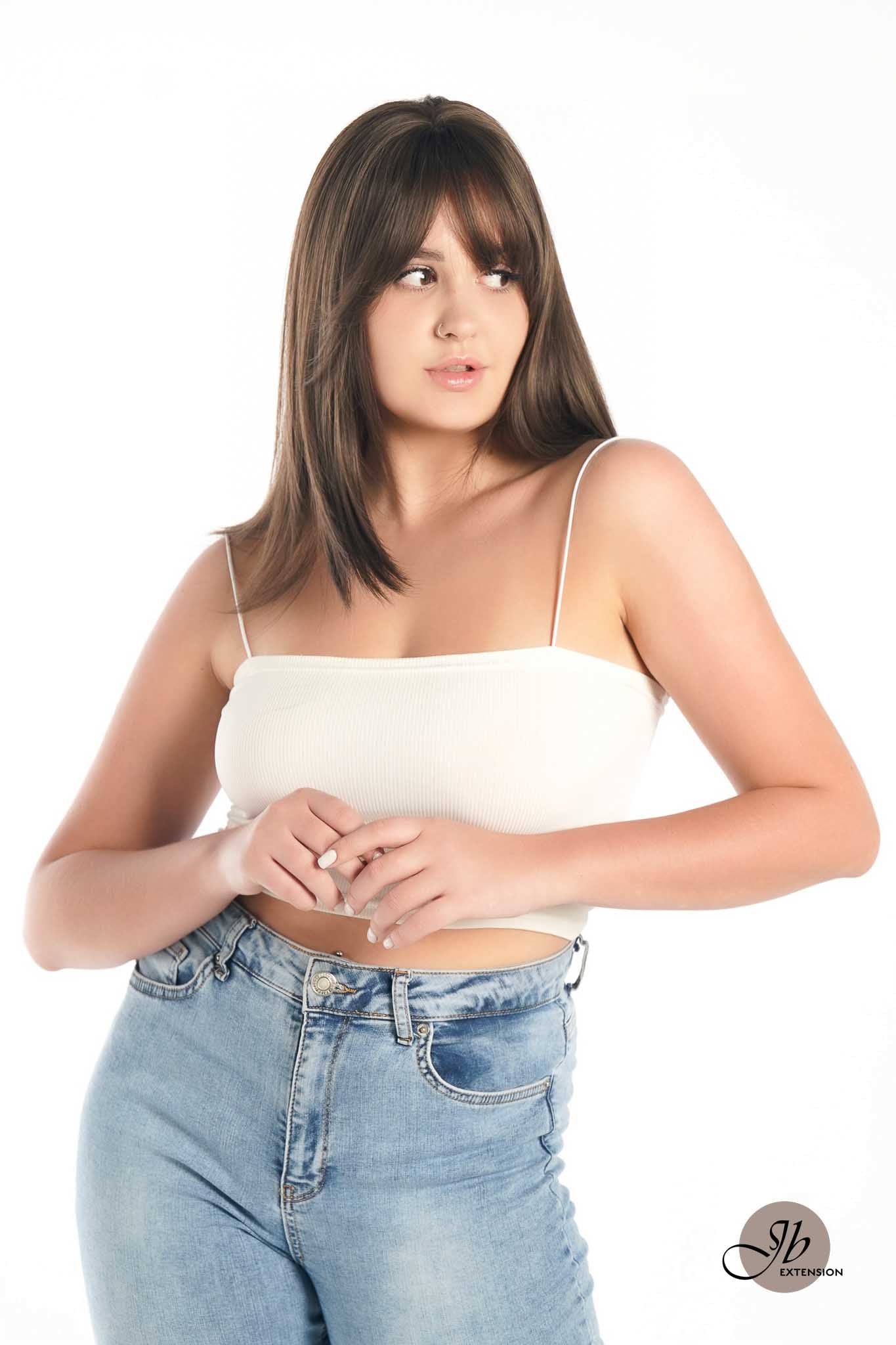 JBEXTENSION 20 Inches Scalpiana Cold Brown Wolf Cut 3.5X4 Hard Silky Top Natural Scalp Effect Wig With Bangs LILA