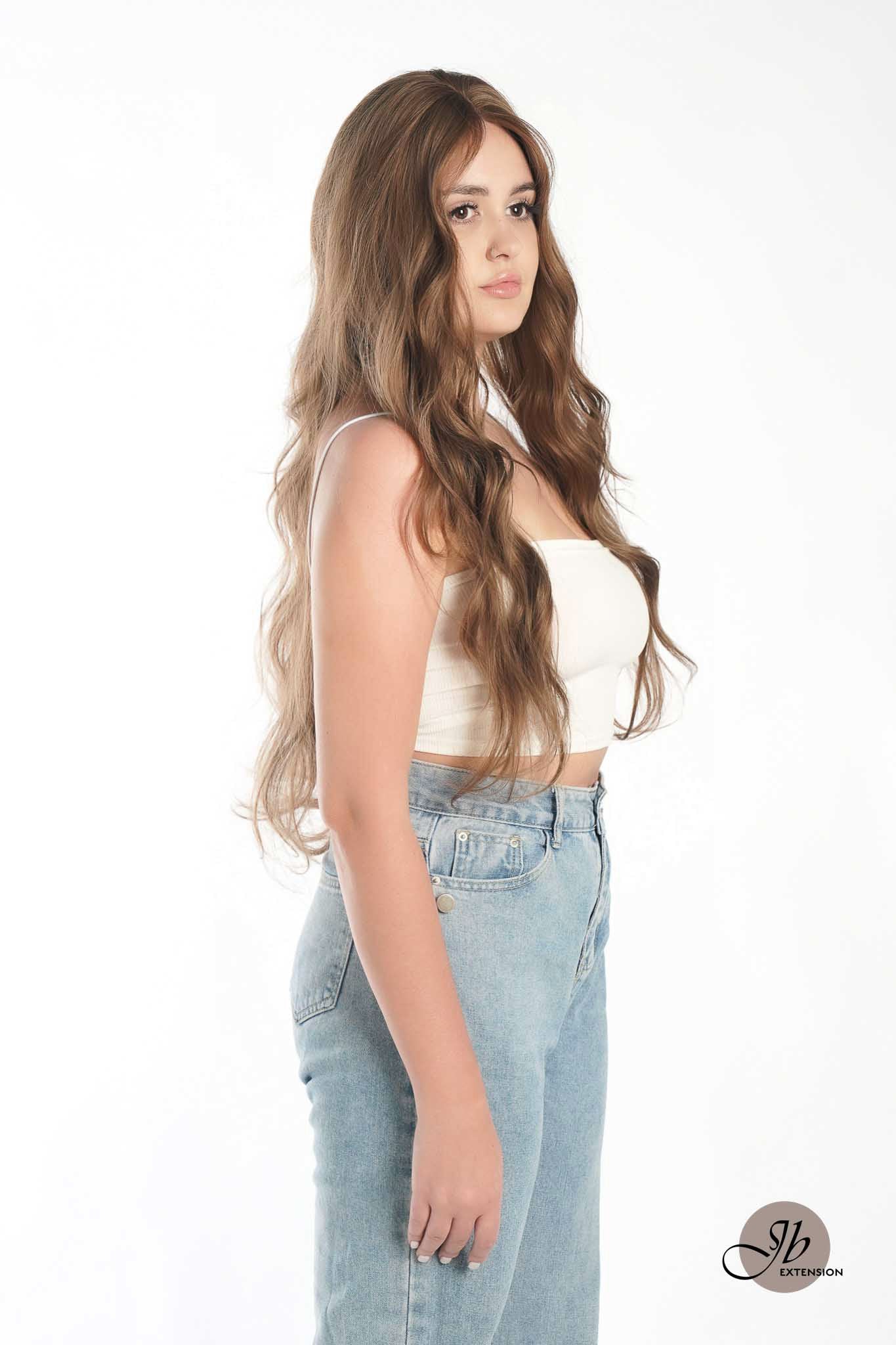 JBEXTENSION GENERATION FIVE 28 Inches Light Brown Body Wave Wig FLAVIA LIGHT BROWN