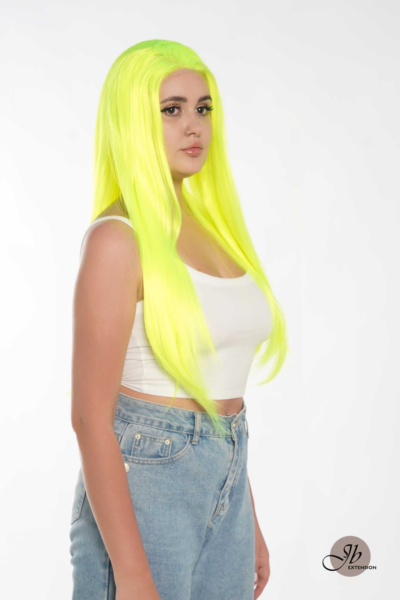 JBEXTENSION 26 Inches Neon Color Frontlace Glueless Wig NEON (FREE PARTING)