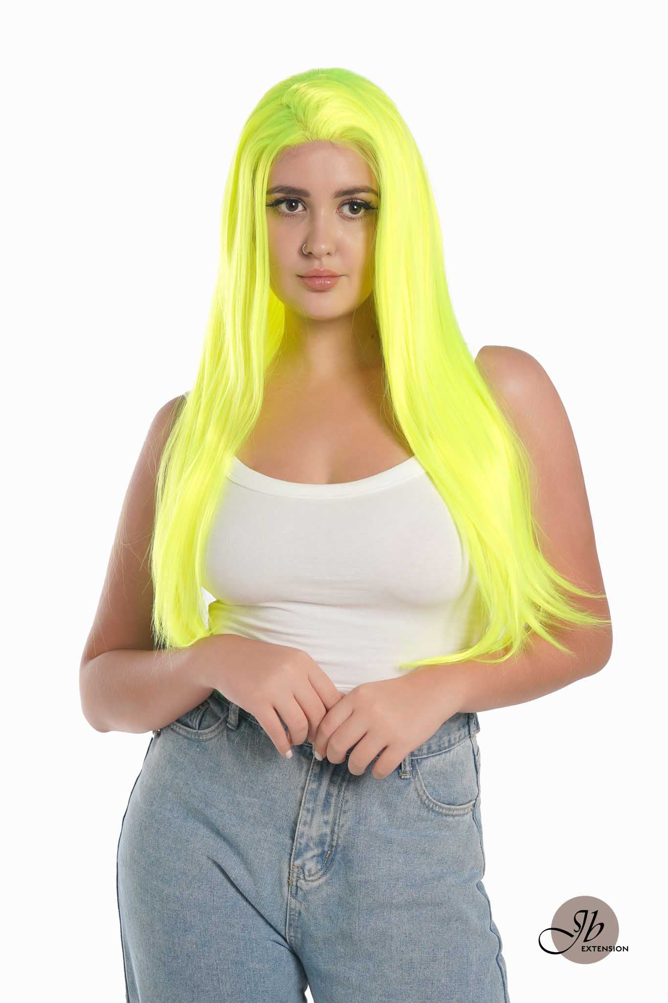 JBEXTENSION 26 Inches Neon Color Frontlace Glueless Wig NEON (FREE PARTING)